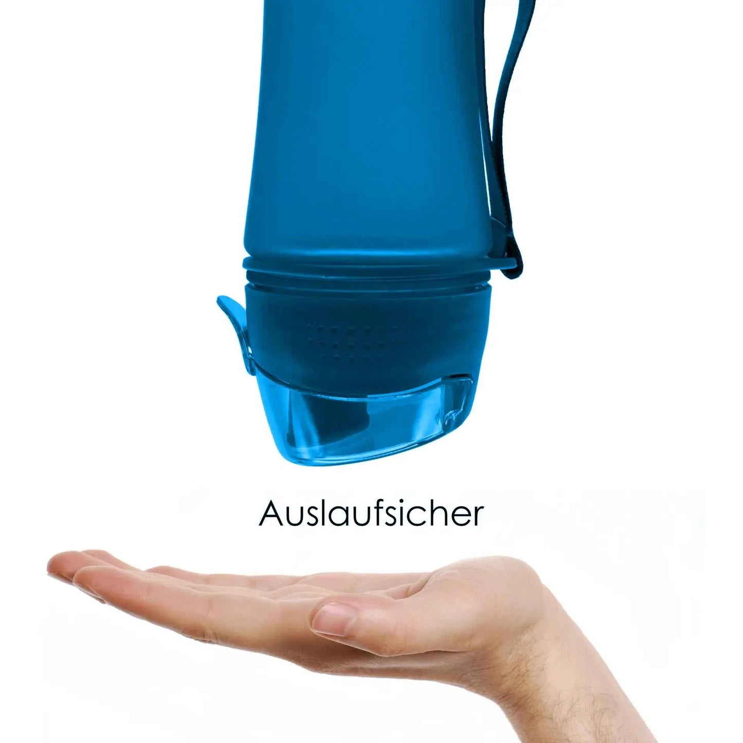 Trinkflasche mit 0,5 L Volumen blau auslaufsicher Sportflasche Schule Freizeit Kindergarten Trink Flasche