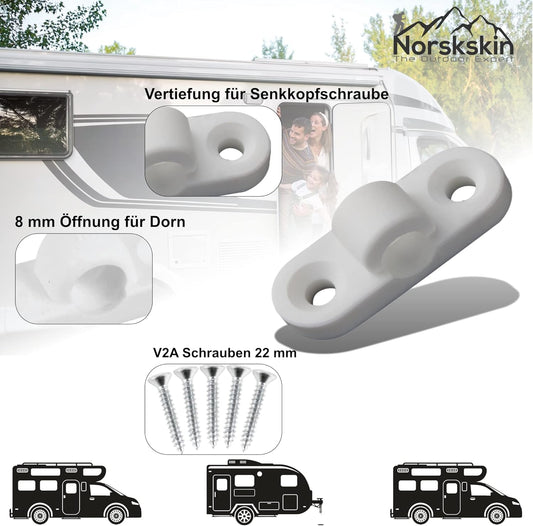 Vorzelt-Öse aus Kunststoff 8 mm Öse für Wohnwagen Wohnmobil - Outdoor Alm