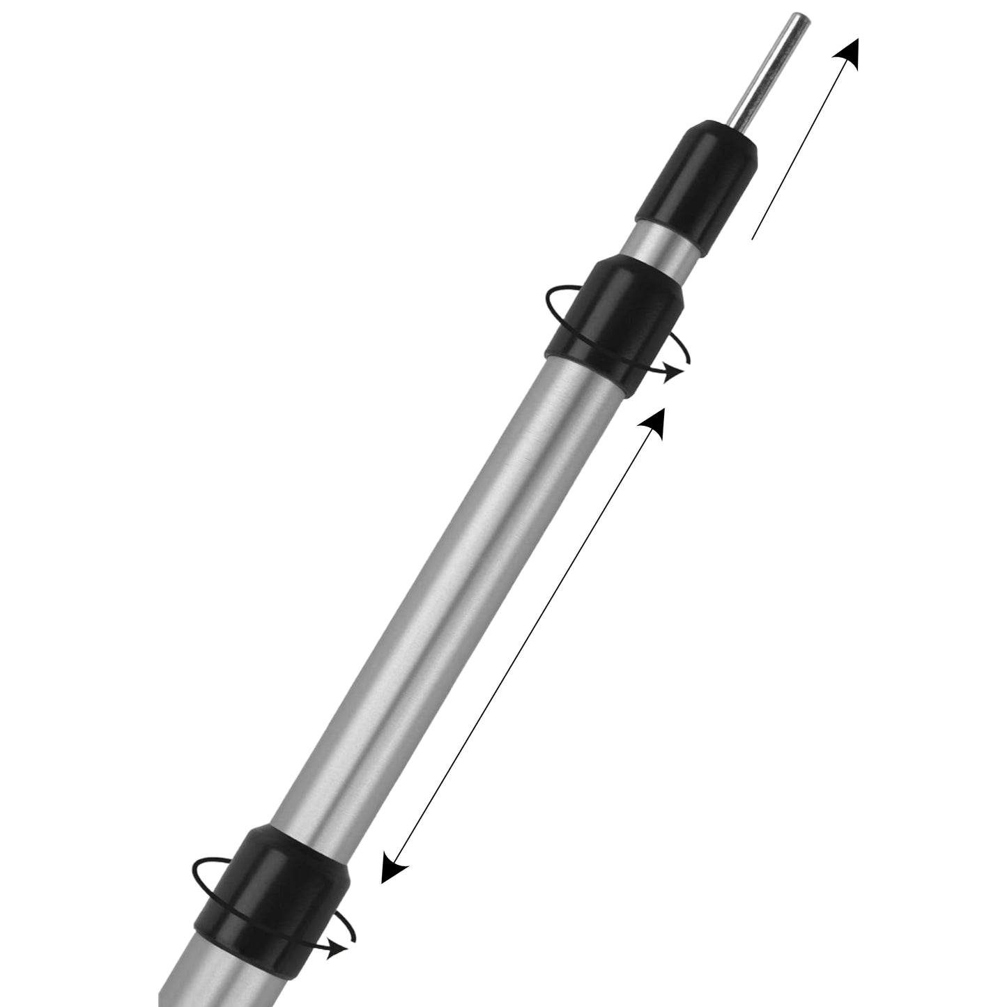 Zelt Teleskopstange Alu 230 cm – Aufstellstange für Heckzelt, verstellbar von 95 cm bis 230 cm - Outdoor Alm