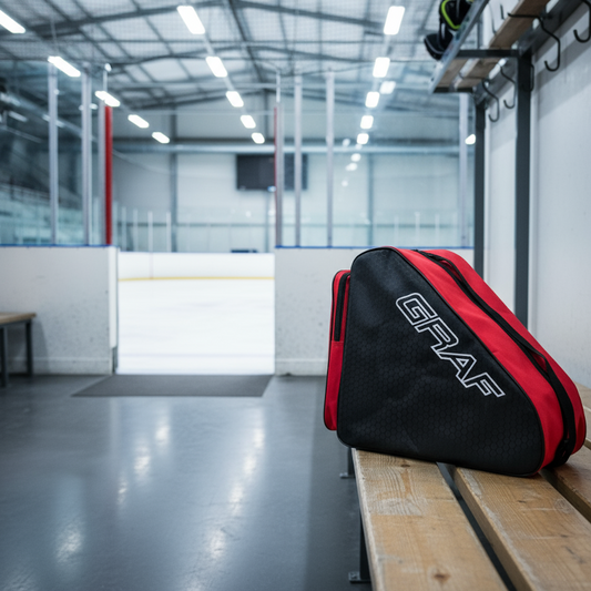 Schlittschuh Tasche Rot Graf für Eishockey und Kunstlauf Schlittschuhe - Outdoor Alm