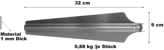 Aluminium Sandheringe Norskskin 4 x Ultraleicht für Schnee und Strand