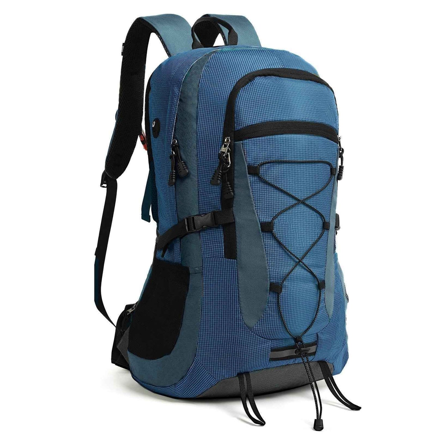 Rucksack Blau 45 Liter - Trekking Wanderrucksack mit Seitentaschen für Abenteuer