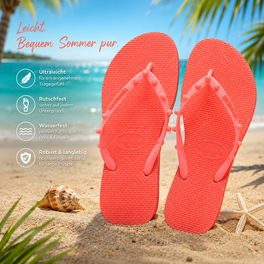 Havaianas Zehentrenner Coral - Slim Candy Coral Sommer Schuhe Sandale