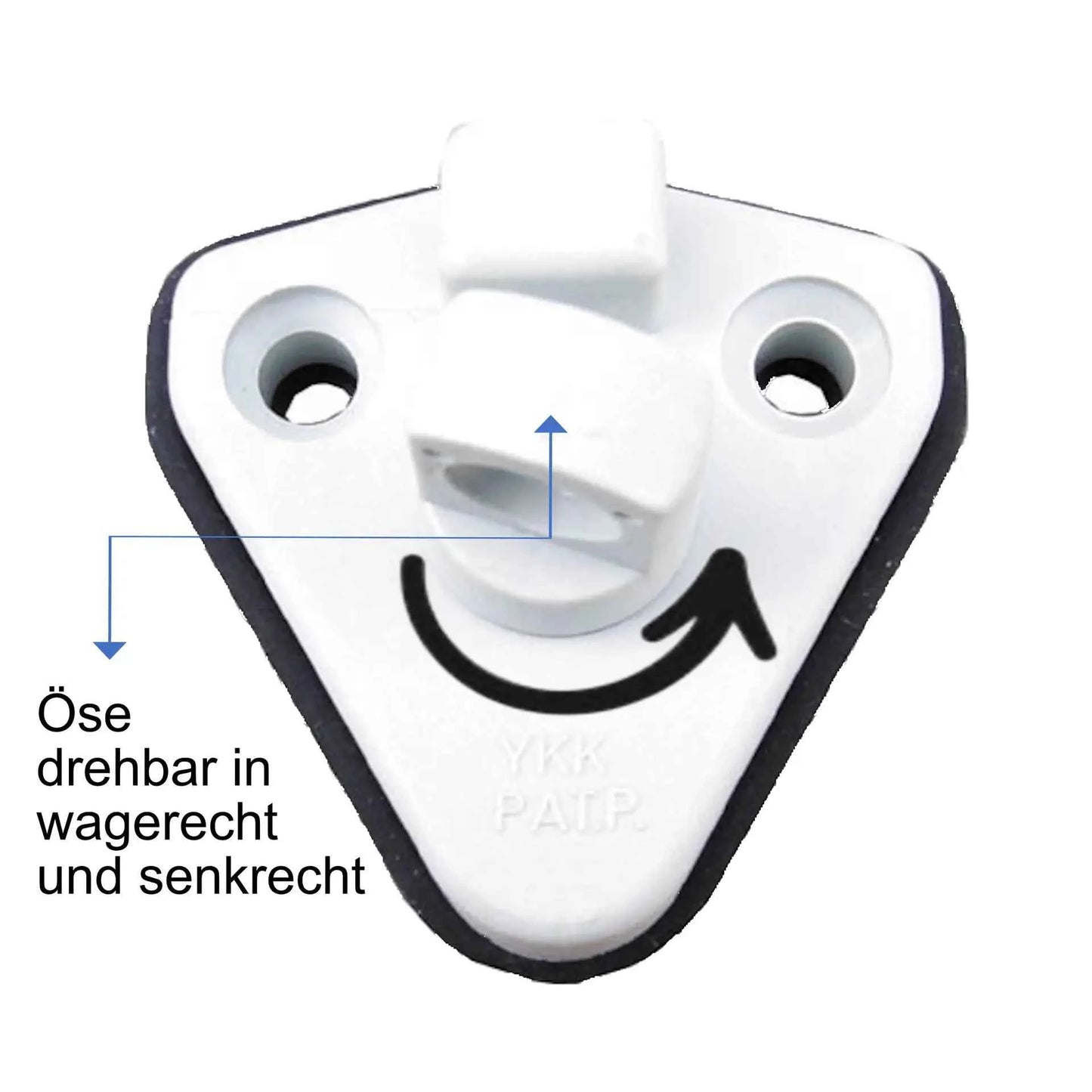 Vorzeltösen ohne bohren – 3 x Dornhalter für Vorzelt, geeignet für Zelte mit Doppelkederband Wohnwagen