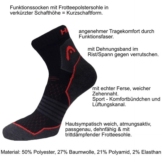 Head Trekking Wander Socken 2 Pack Damen Herren Größe 39-42 u 43-46 Strümpfe - Outdoor Alm