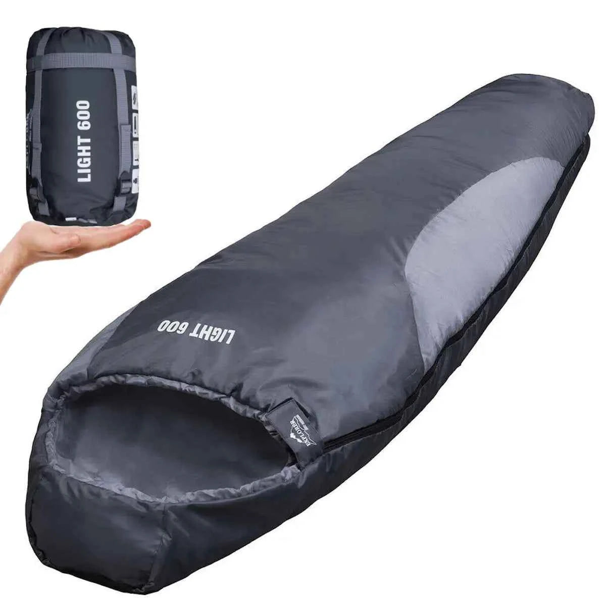Mumienschlafsack Camping 600 EXPLORER 600 – Klein und leicht für -2°C Zelt Camping