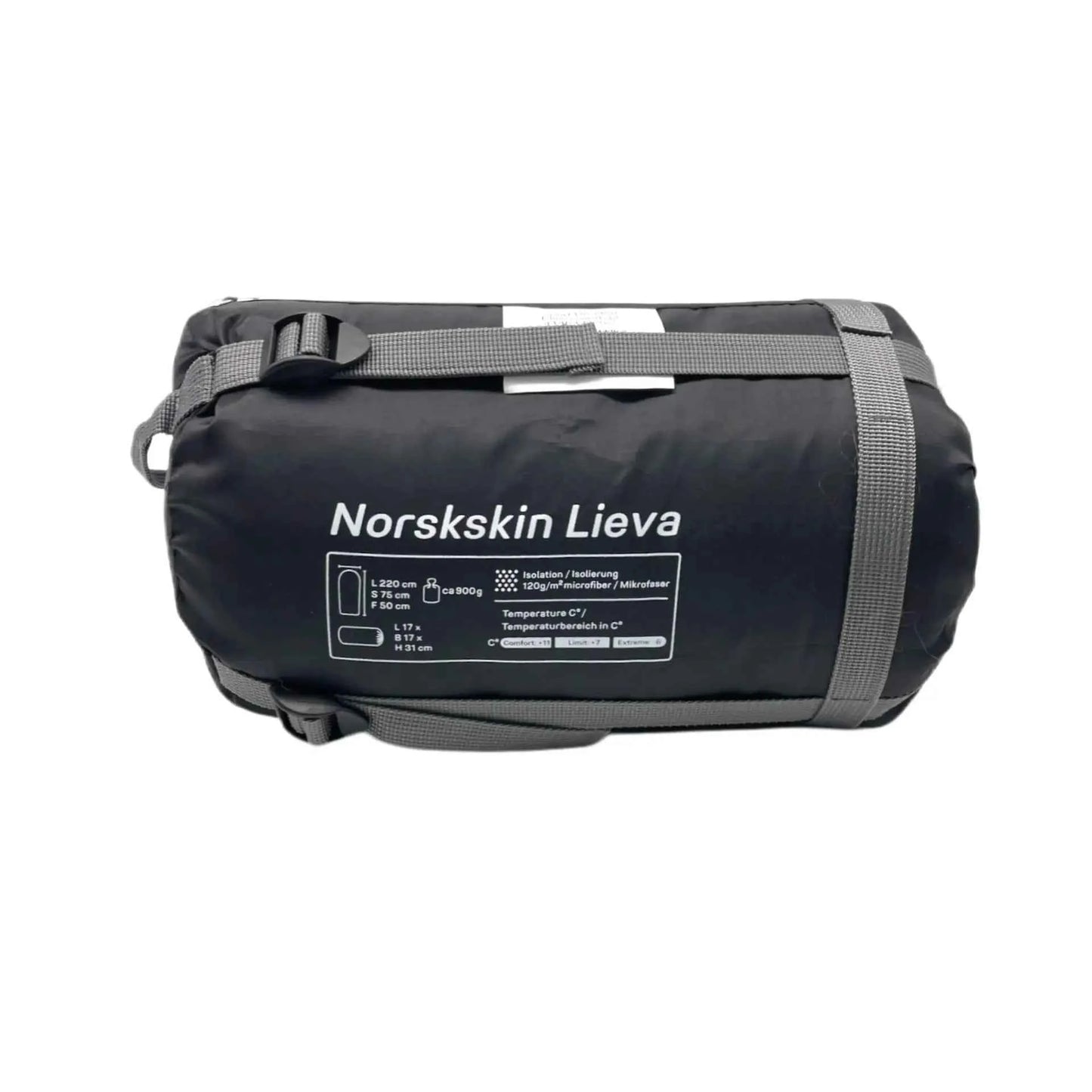 Mumienschlafsack Norskskin Lieva mit Kopfkissenfach nur 900 Gram Länge 220 cm