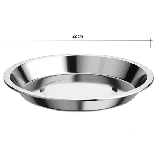 Camping Essbesteck Edelstahl mit Becher und tiefem Teller 22 cm - Outdoor Alm