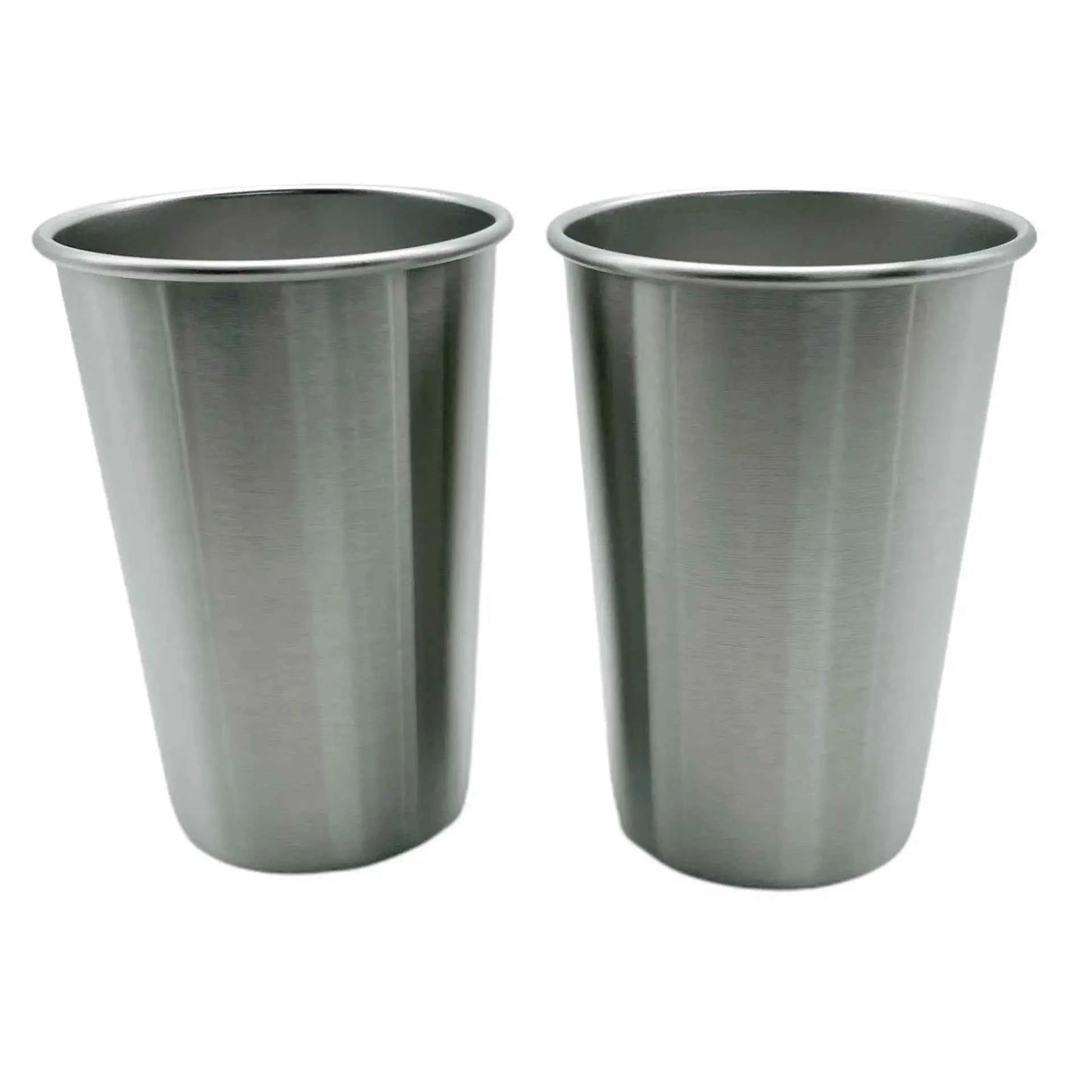 2 x Edelstahl Becher Trinkbecher Edelstahlbecher 400 mlTasse Krug Camping Becher