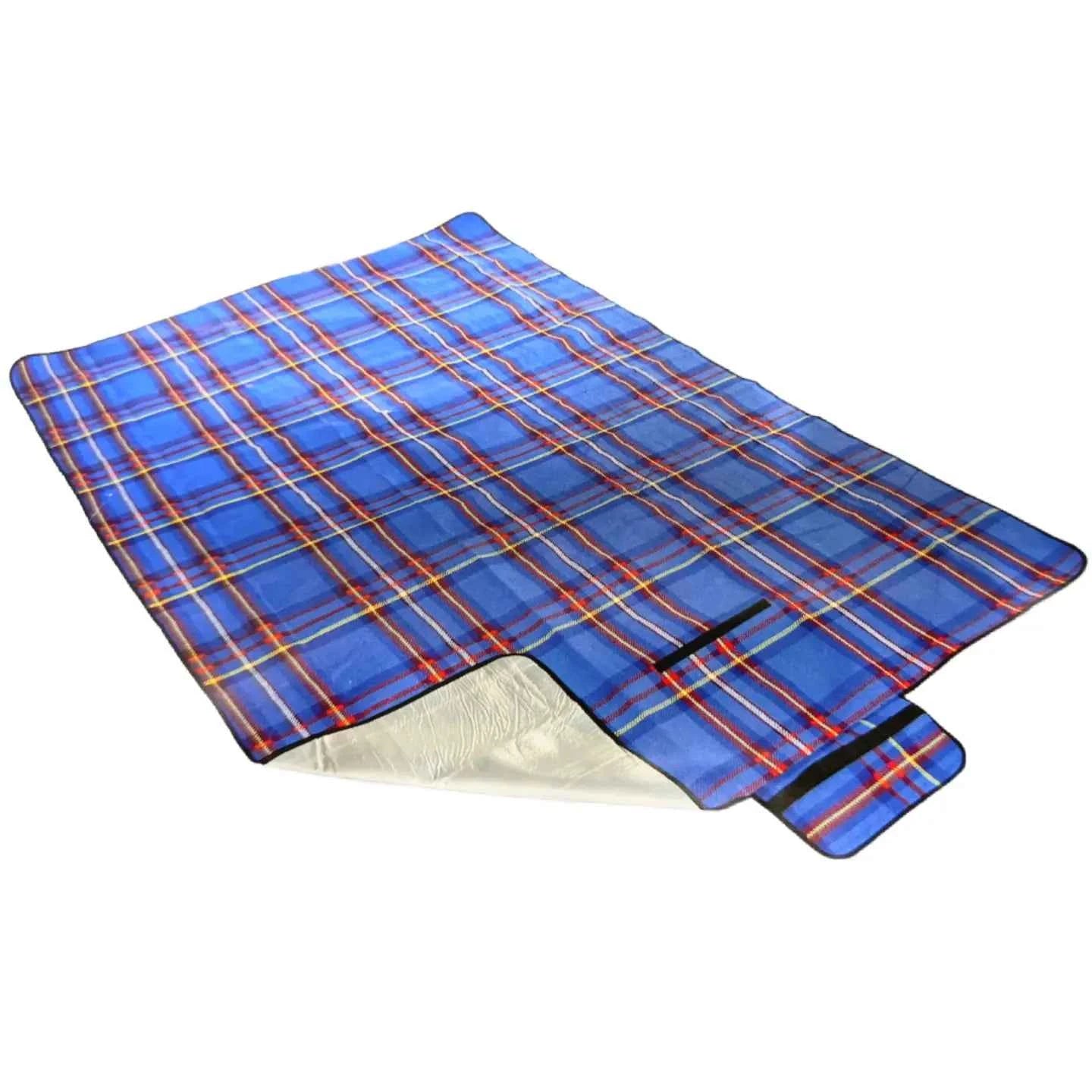 Picknickdecke isoliert 190x135 cm – Blaue Decke für unvergessliche Picknicks