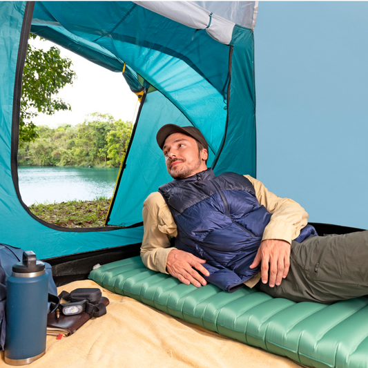 Isomatte Luftbett Camping Bett Matratze mit R-Wert 2,9 nur 798 g - Outdoor Alm