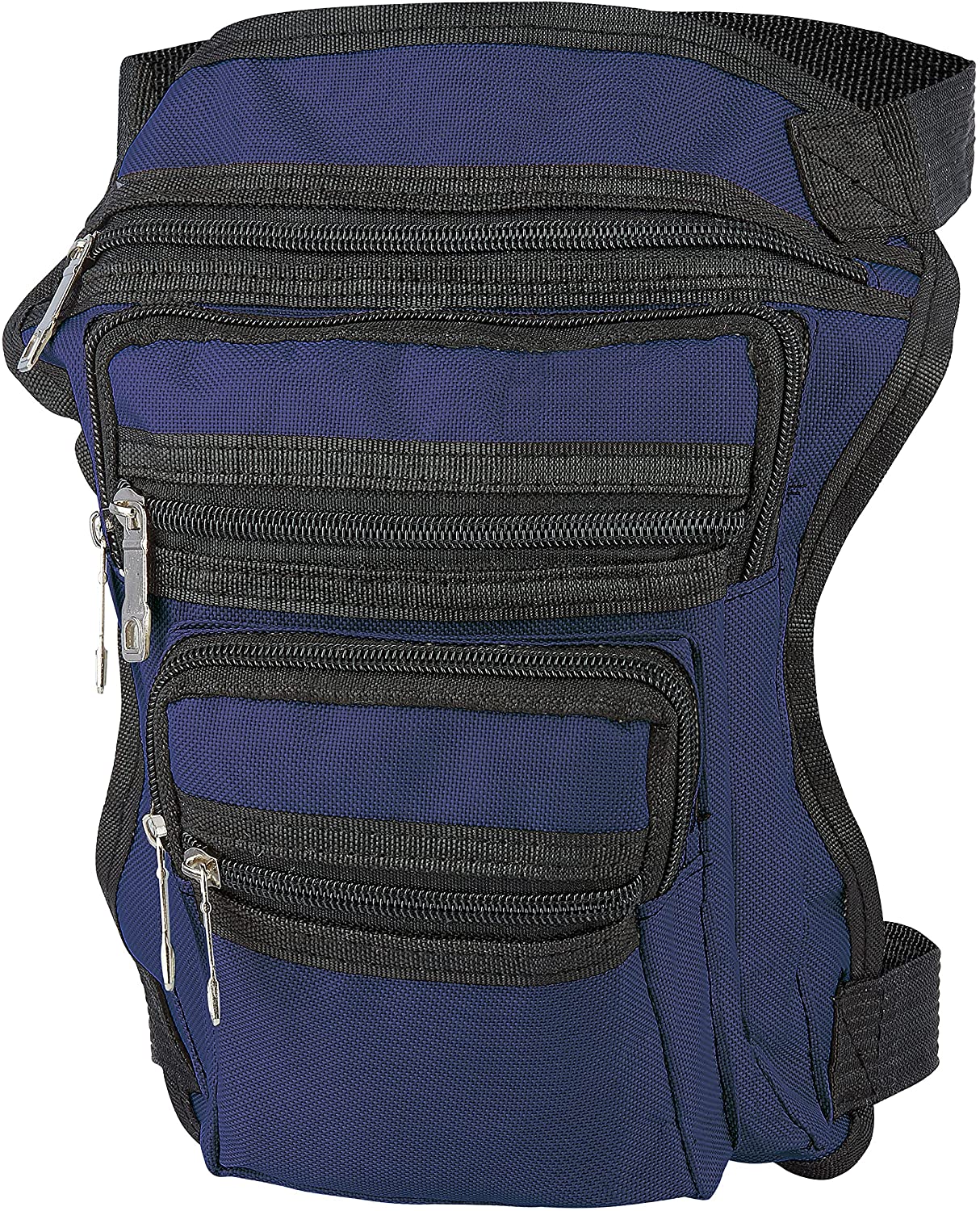Beintasche Blau Damen Herren 5x RV Fächer Gürteltasche Hüfttasche Sport Motorrad - Outdoor Alm