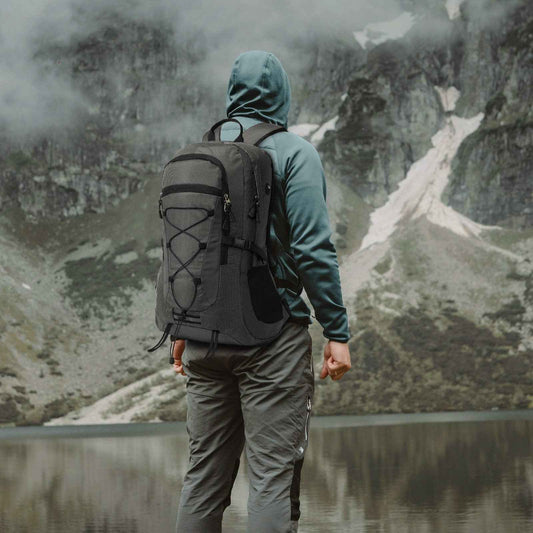 Rucksack Grau 45 Liter für Backpacking und Trekking Touren – Ideal für Bergwandern