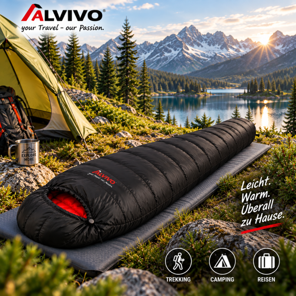 Daunenschlafsack Ibex 600 Ultraleicht 1,13 kg Schlafsack Extrem -15°C
