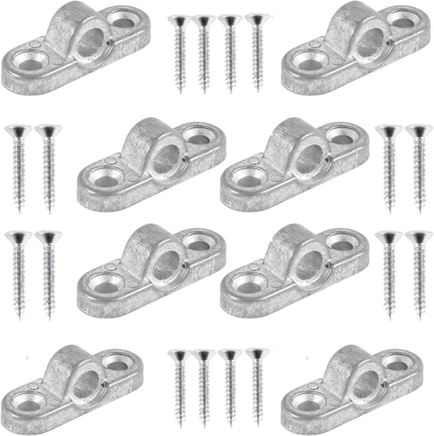 Vorzeltöse Metall 8 mm - 8 Stück Wandösen für Wohnwagen und Wohnmobil