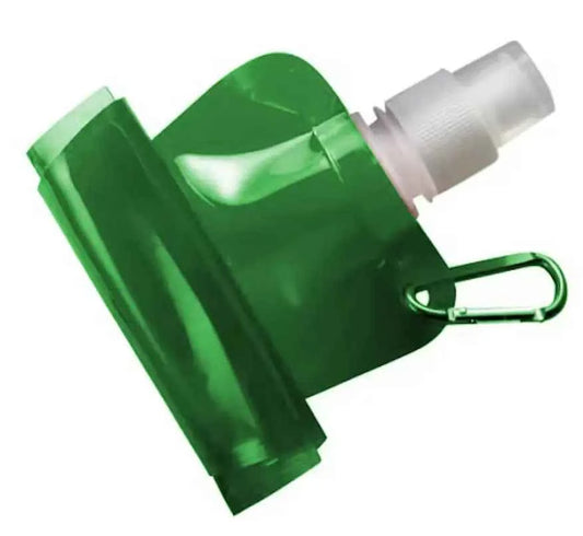 Faltbare Trinkflasche 400 ml - Extrem platzsparend mit Karabinerhaken