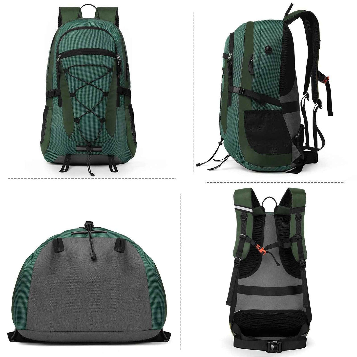 Rucksack Wanderrucksack 45L  Grün Trekking Backpacking und Camping