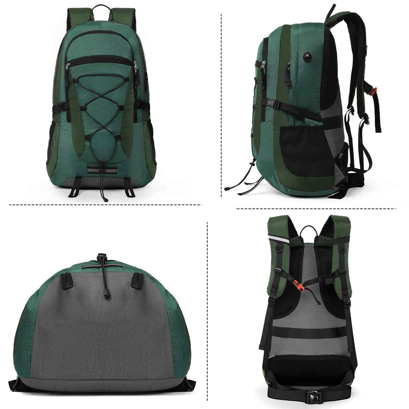 Rucksack Wanderrucksack 45L  Grün Trekking Backpacking und Camping
