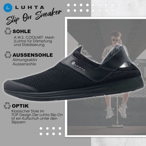 LUHTA Herren Sneaker Slipper Leuto Herren Sommer Schuhe Slip on Freizeitschuh - Outdoor Alm