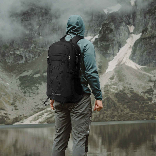 Trekking Rucksack 45 Liter - Schwarz, Ideal für Backpacking und Wandertouren