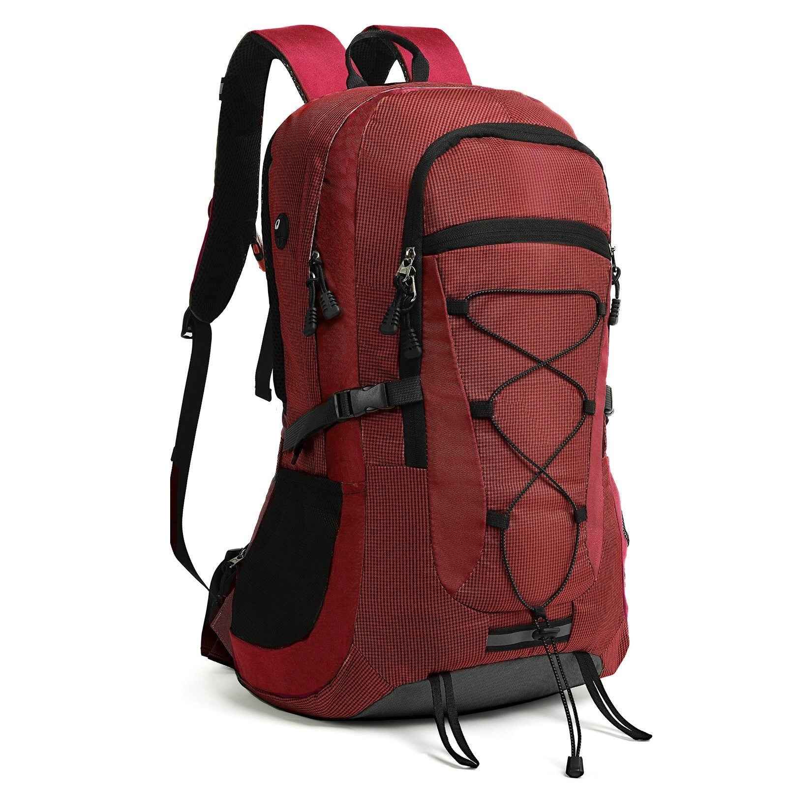 Rucksack 45 Liter Rot für Trekking, Wandern und Backpacking Touren