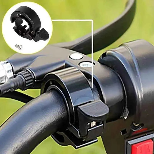 Kompakte Fahrradklingel 90 db schwarz für Lenker D 22-24 mm