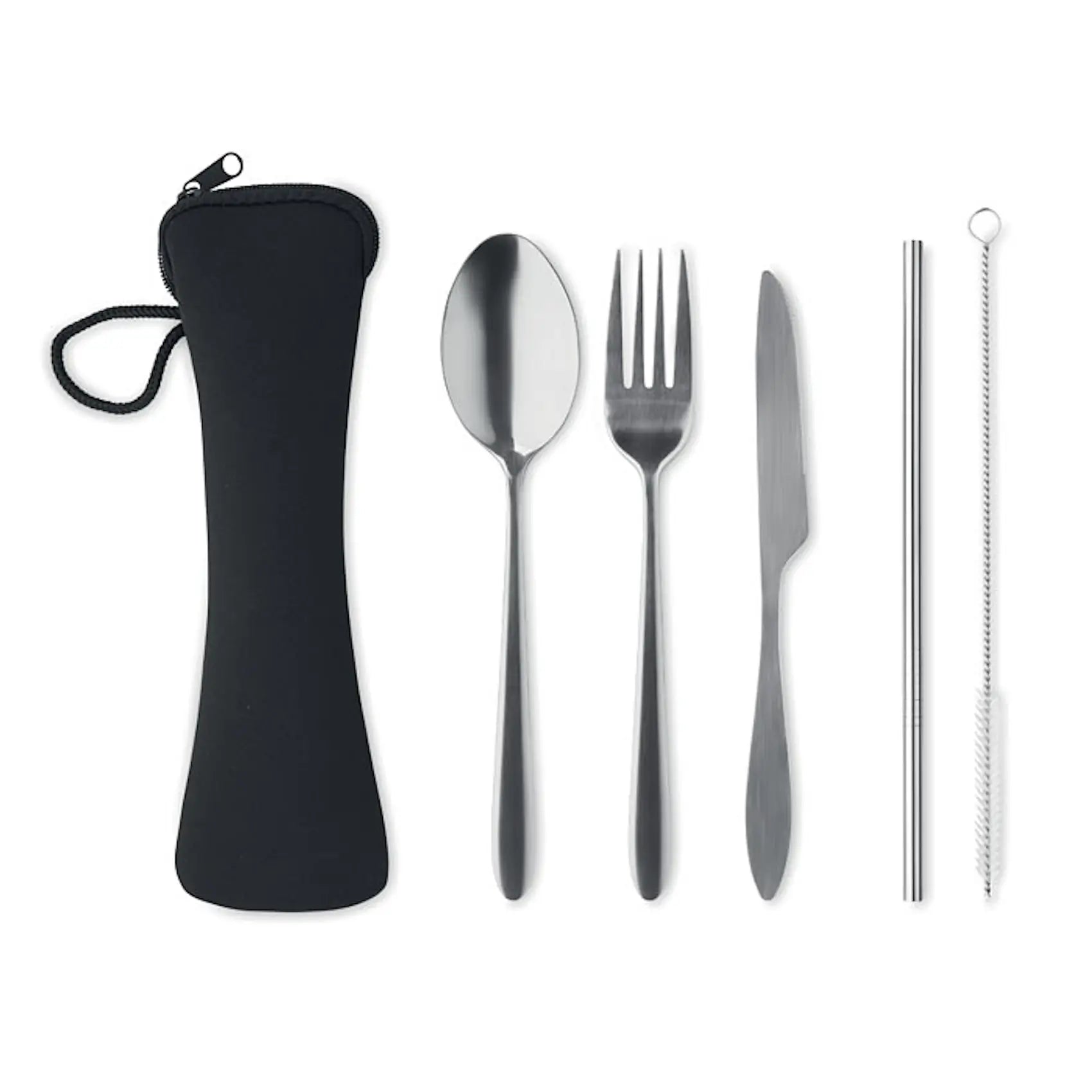 Essbesteck für Camping Trekking Besteck Edelstahl Messer Gabel Löffel