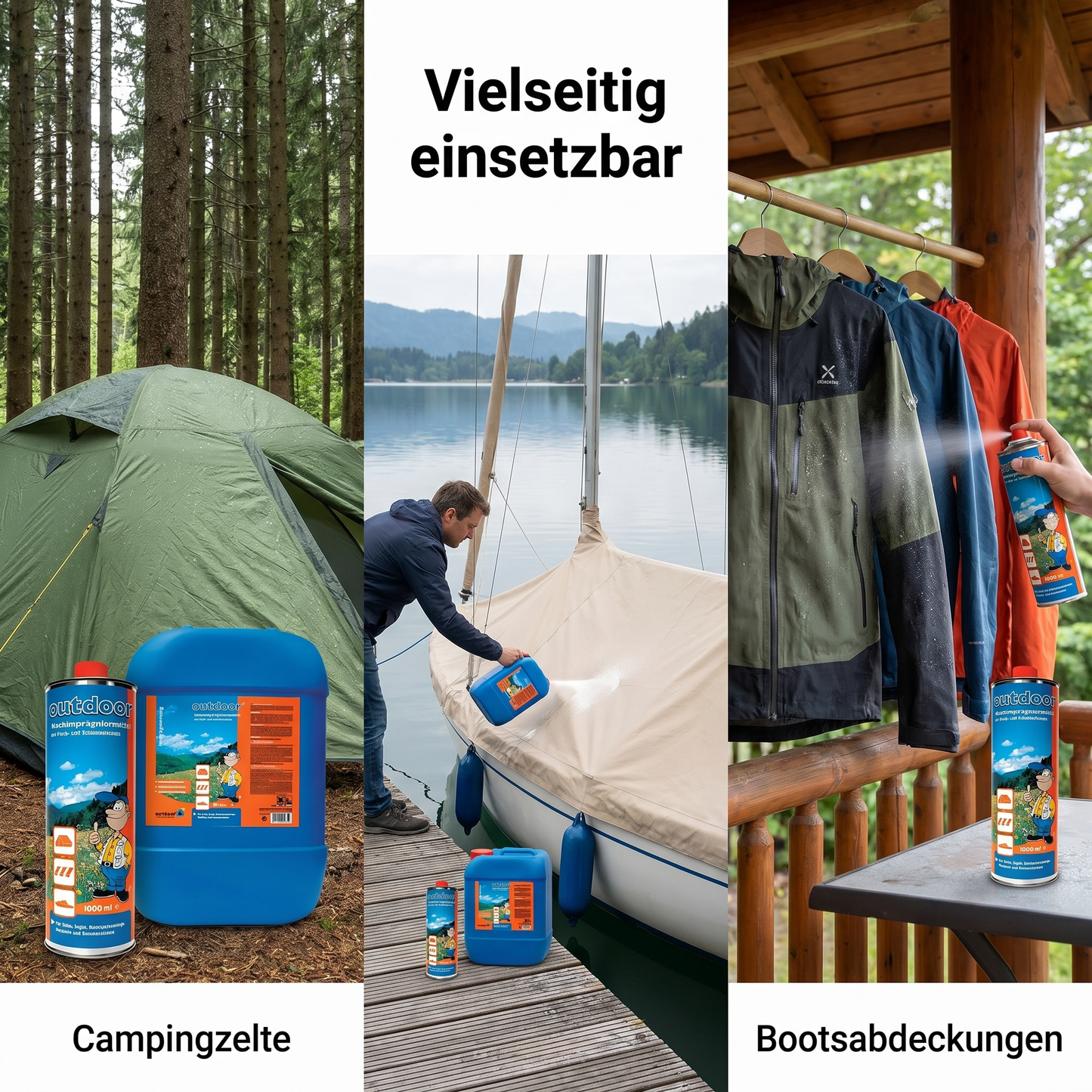 Zelt und Gewebe Imprägnierung Imprägniermittel für Zelte Vorzelte Bus Zelte Tarp