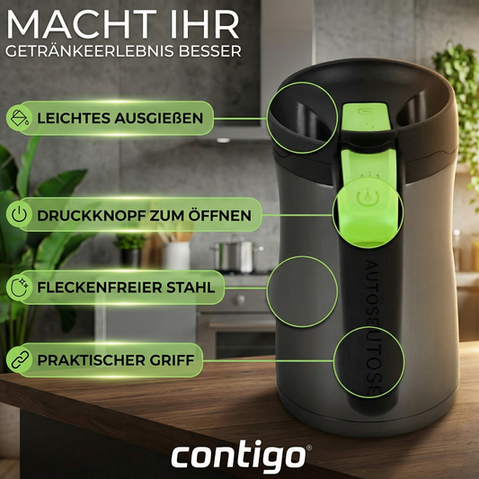 Thermobecher Contigo Fulton Edelstahl Becher 360 ML Auslaufsicher