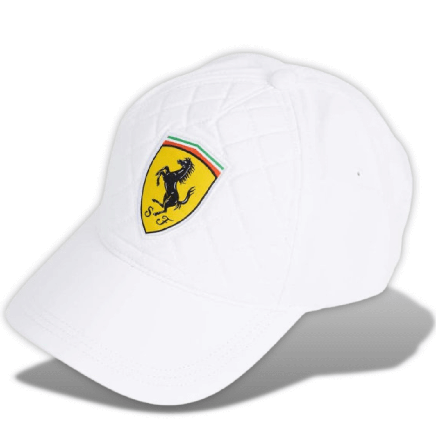 Ferrari Kappe Cap Weiß mit Logo Scuderia Ferrari Formel 1 Team