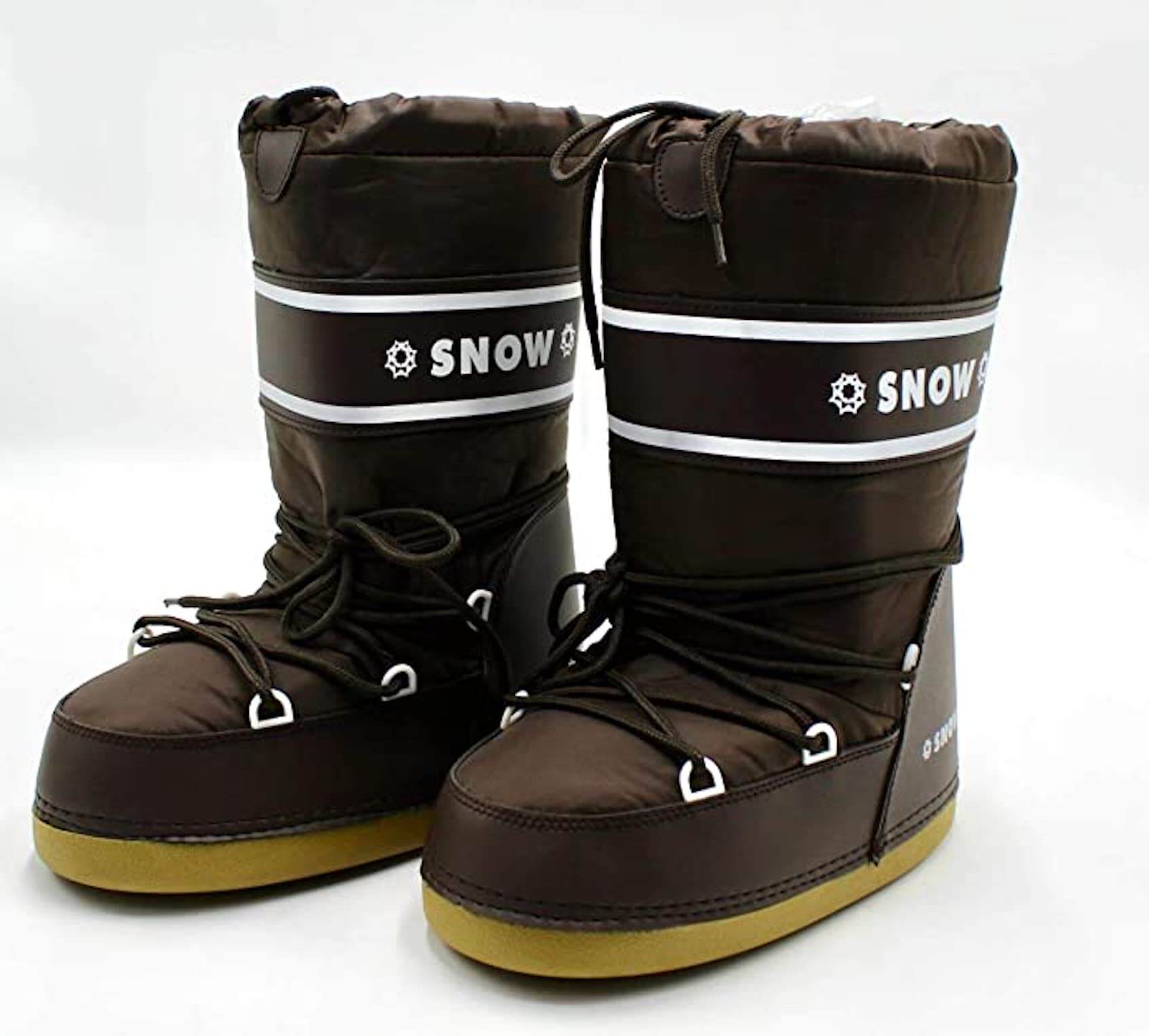 SnowBoot Braun Schneeschuhe Größe 35-38. Snow-Boots Winterstiefel für kalte Tage Robuste Sohle
