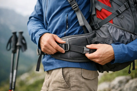 Rucksack Hüftgurt einstellen für Lastverteilung