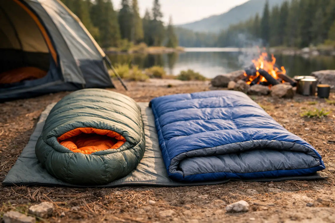 Mumienschlafsack oder Deckenschlafsack beim Camping