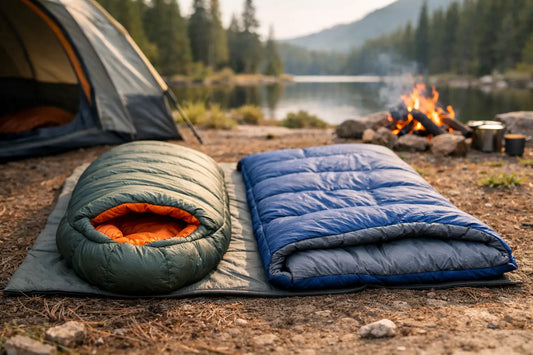 Mumienschlafsack oder Deckenschlafsack beim Camping