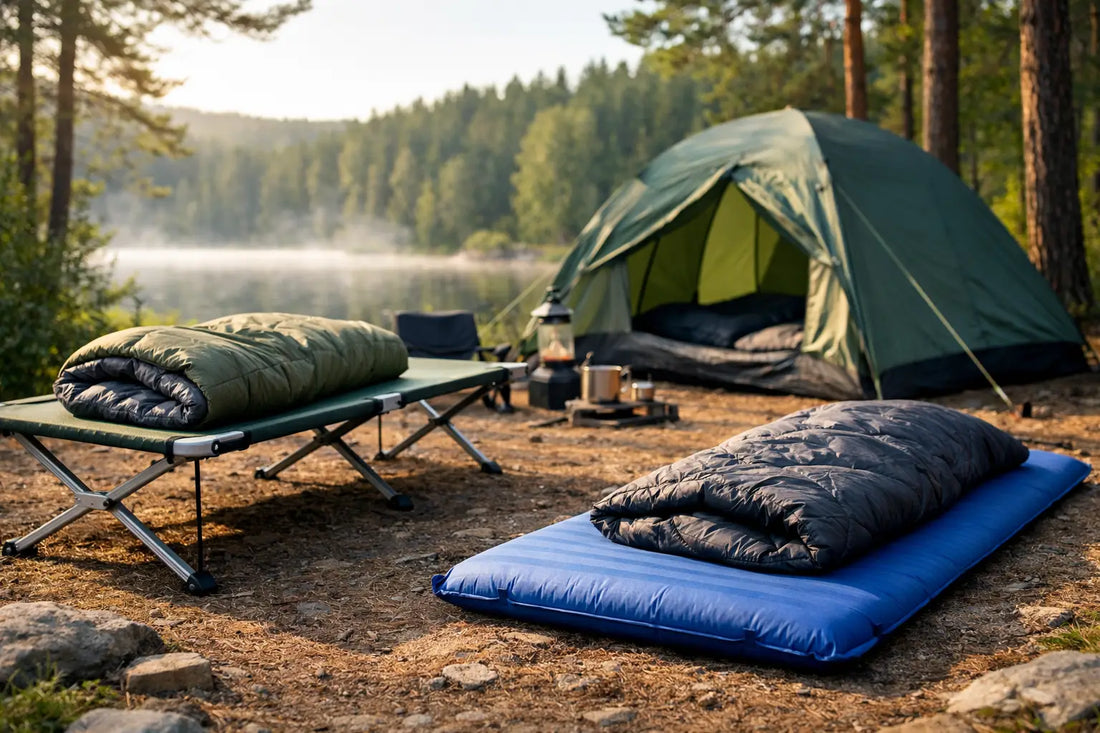 Feldbett oder Isomatte beim Camping?