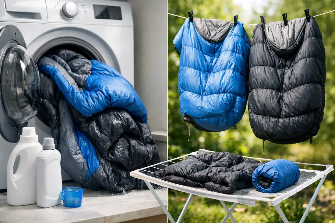 Schlafsack waschen und richtig trocknen
