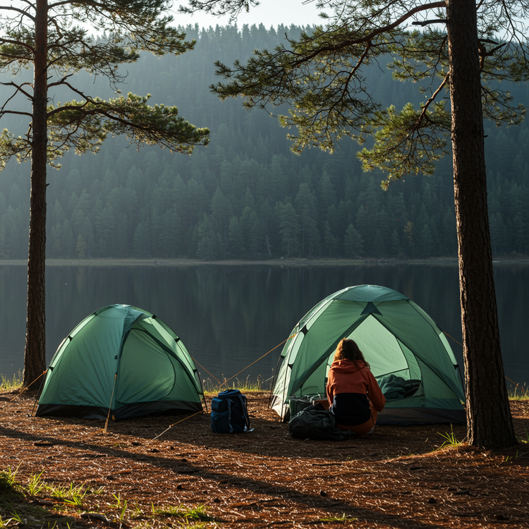 5 - 6 Personen Zelt für Familien - Ideal für Abenteuer und entspannendes Camping