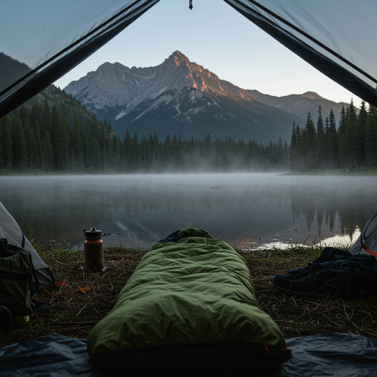 Mumienschlafsack für optimalen Schlafkomfort im Freien