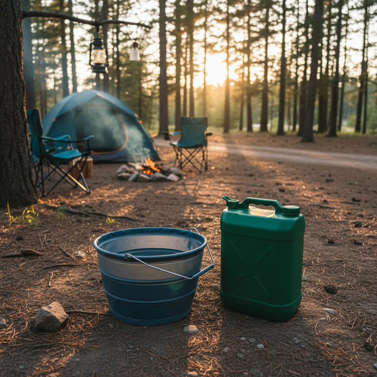 Kanister Eimer Dusche