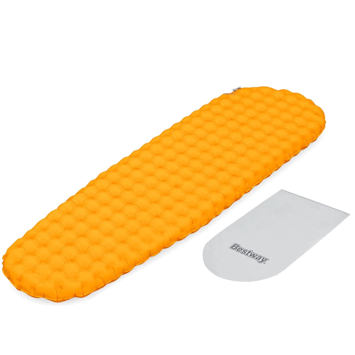 Isomatte mit Noppenprofil, orange, kompakt gefaltet