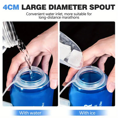 Flasche Faltbar aus TPU Material Wasserflasche 300 ml Trinkflasche - Outdoor Alm