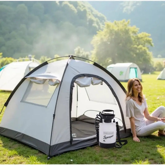 Camping Dusche 5 Liter mit Wasserdruck für Zelt Vanlife Minicamper - Outdoor Alm