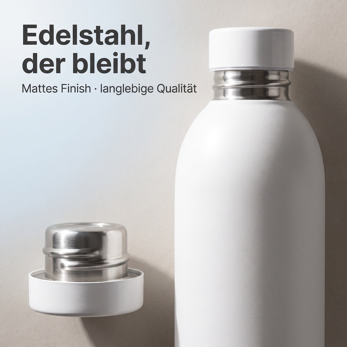 Trinkflasche aus Edelstahl Flasche 500 ml Auslaufsicher Sportflasche