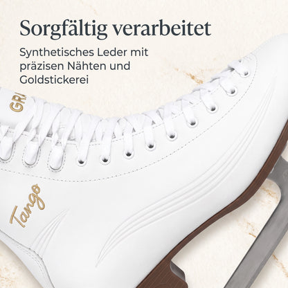 GRAF Tango V3 Damen Eiskunstlauf Schlittschuh Weiß Edelstahlkufe