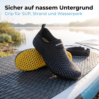 Wasserschuhe Strandschuhe Aquaschuhe Badeschuhe sehr gute Sohle Stand up Paddle
