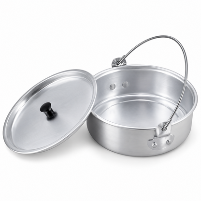 Camping Kochgeschirr Topf Pfanne Teller Becher 230 g 5-teilig