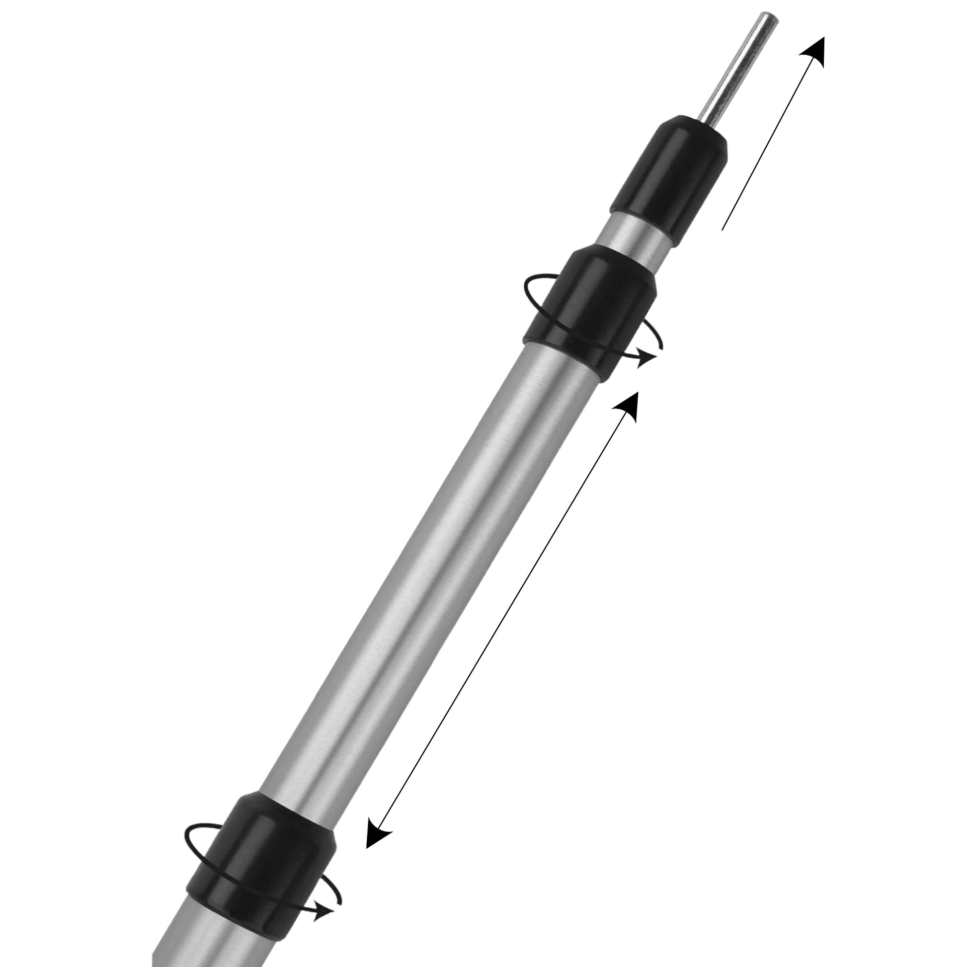 Zelt Teleskopstange Alu 230 cm – Aufstellstange für Heckzelt, verstellbar von 95 cm bis 230 cm - Outdoor Alm