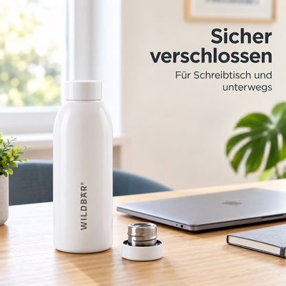 Trinkflasche aus Edelstahl Flasche 500 ml Auslaufsicher Sportflasche