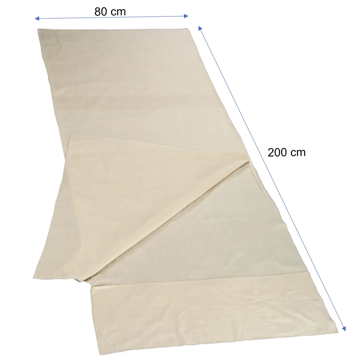 Schlafsack Inlett Hüttenschlafsack Baumwolle 200 cm x 80 cm Kissenfach