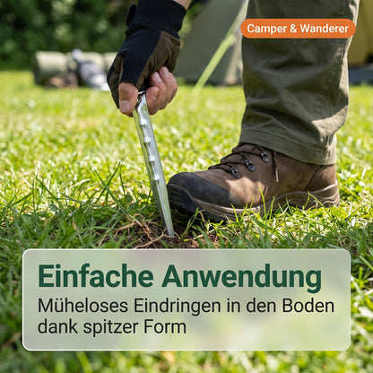 Heringe 5 St Aluminium 18 cm Ultraleicht Erdnägel 16 g Hering